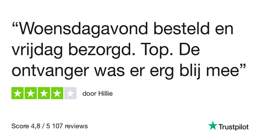 Woensdagavond besteld en vrijdag…